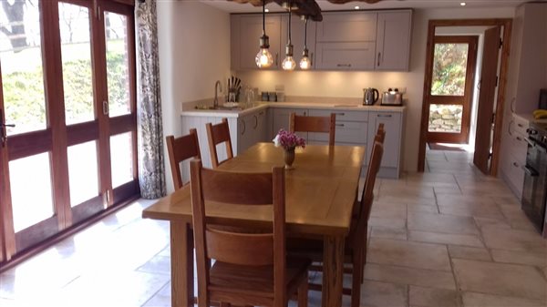 Large dinning and kitchen